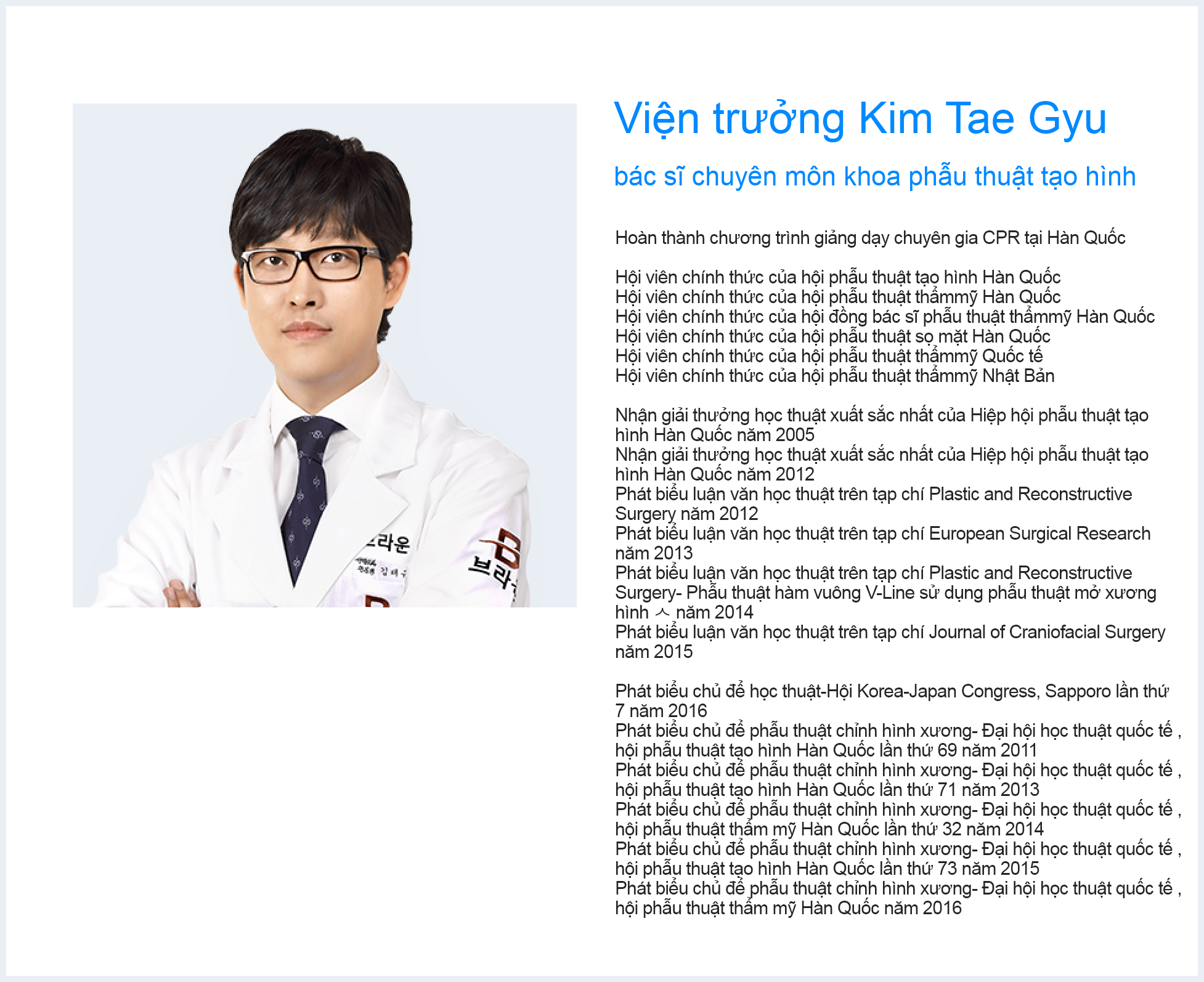 Viện trưởng Kim Tae-Gyu detail